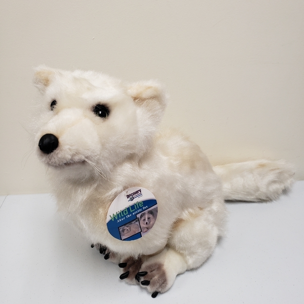 Discovery Channel Wild Life Akur the Arctic Fox Realistic Large Animal Plush